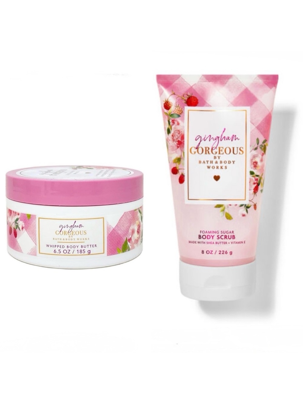 Bath & Body Works Gingham Gorgeous Body Scrub & Whipped Body Butter
